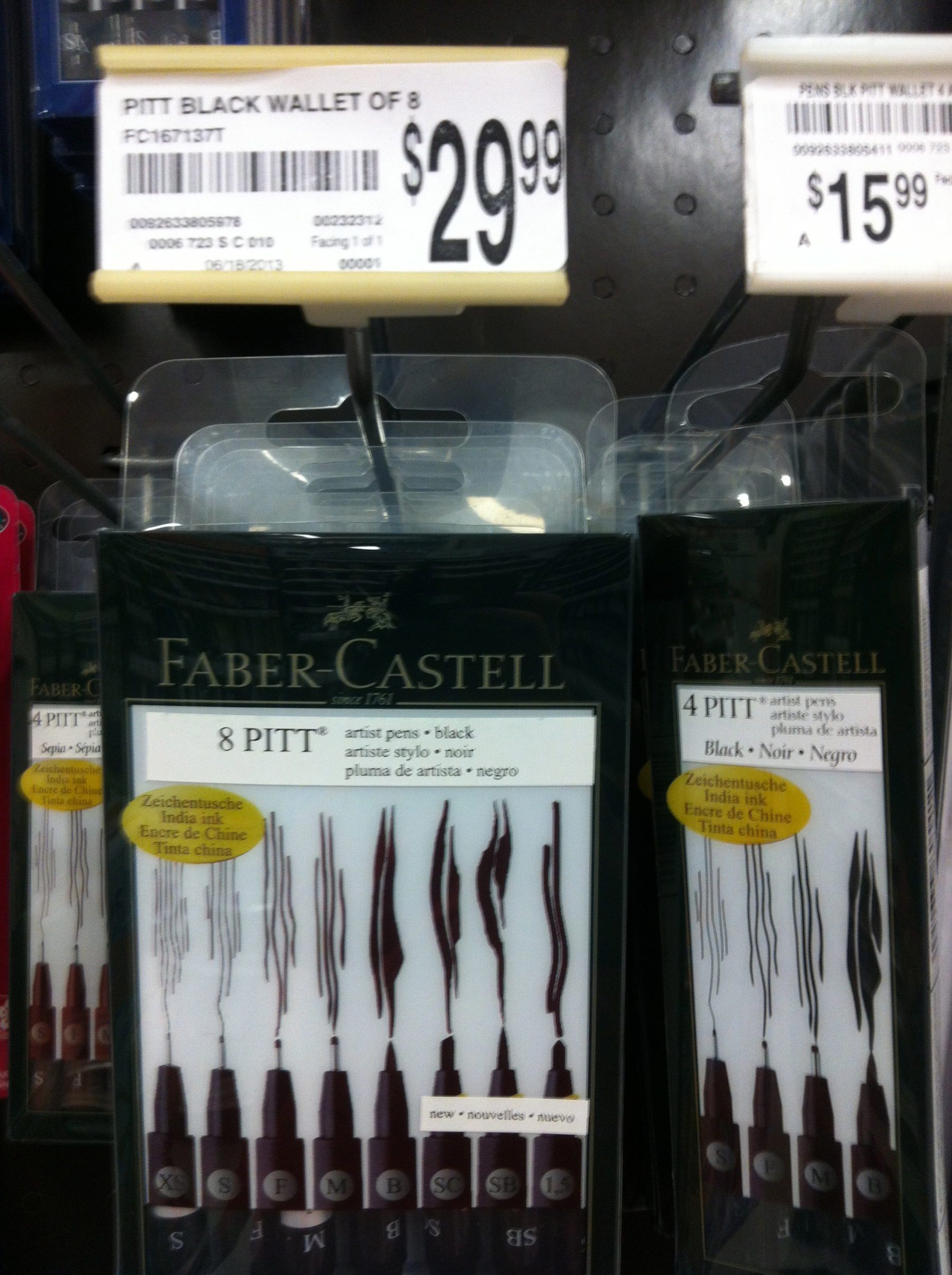 Faber-Castell Pitt Artist Pens 4-Pack Just $4 on , Great Gift for  Artists!