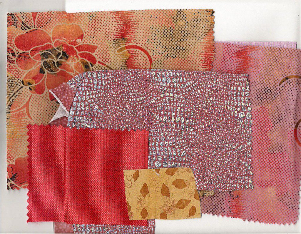 Fabric and Inspiration Creative Process for Fashion Sketching