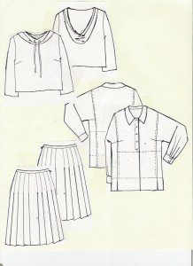 Designing fashion with fashion flat sketches