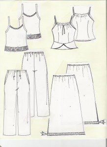 Designing fashion with fashion flat sketches