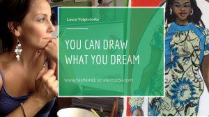 study fashion design online at fashion Illustration tribe with Laura Volpintesta