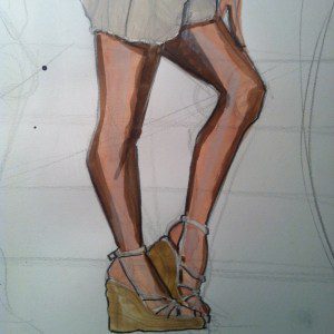 shading fashion illustrations Laura Volpintesta FASHIONILLUSTRATIONTRIBE