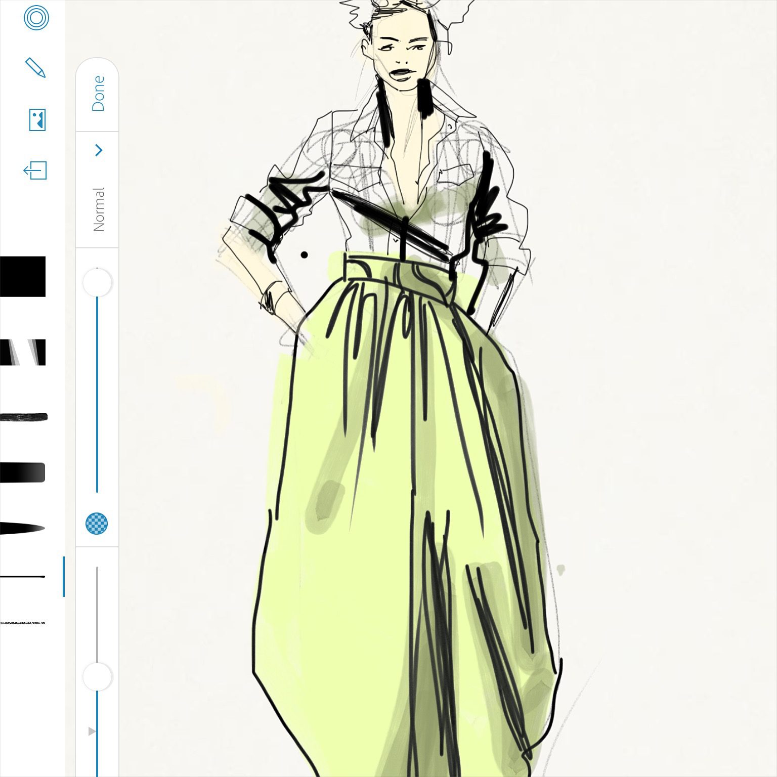 Fashion design sketch added a new... - Fashion design sketch