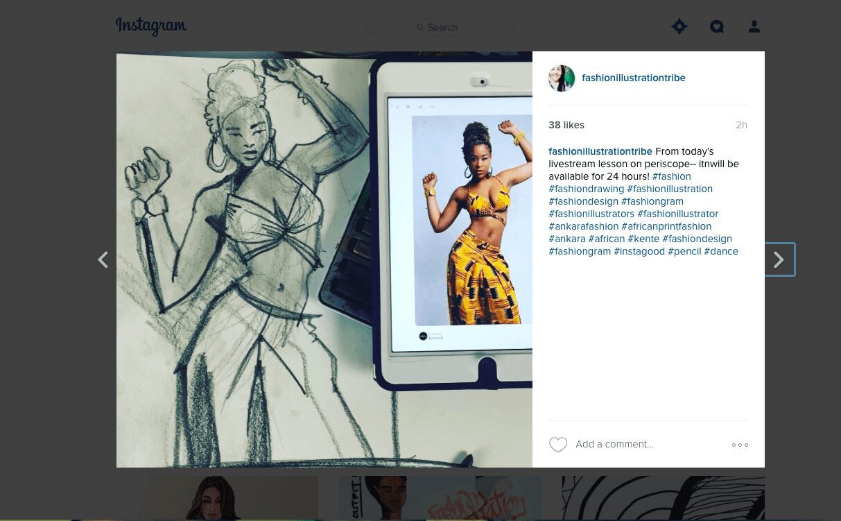 Fashion figure drawing- live