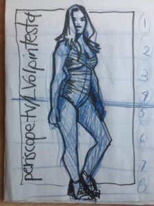Plus Size Fashion Model drawing lesson