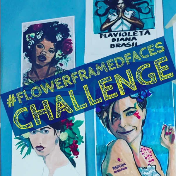 Creative fashion art challenge on social media