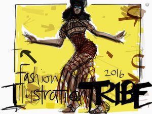 IPad Pro Fashion Illustration by Laura Volpintesta of Fashion Illustration TRIBE