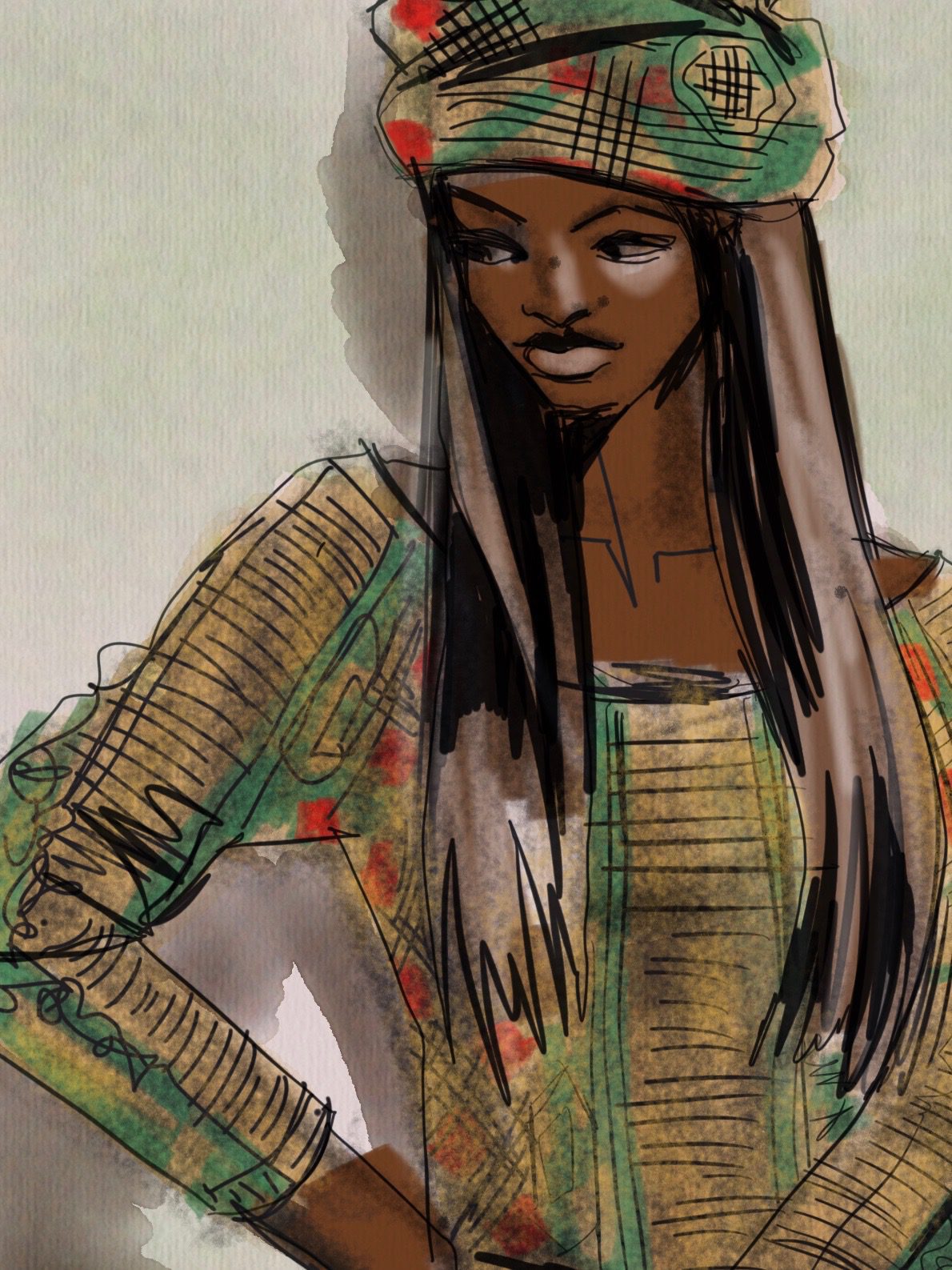 colored pencil fashion illustration - FashionIllustrationTRIBE
