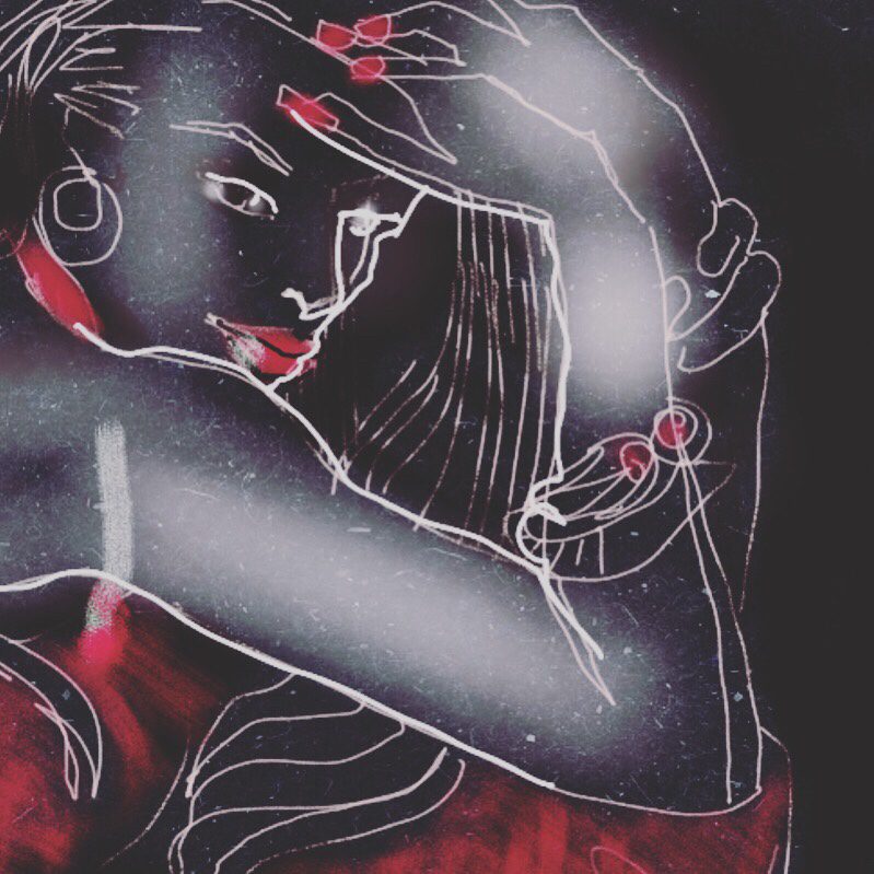 Gwen Stefani. Fashion Illustration by Laura Volpintesta with Imagink app on iPad Pro