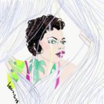 How to draw faces digitally with fashion illustration apps by Laura Volpintesta