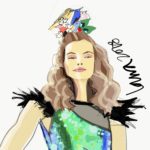 How to draw faces digitally with fashion illustration apps by Laura Volpintesta