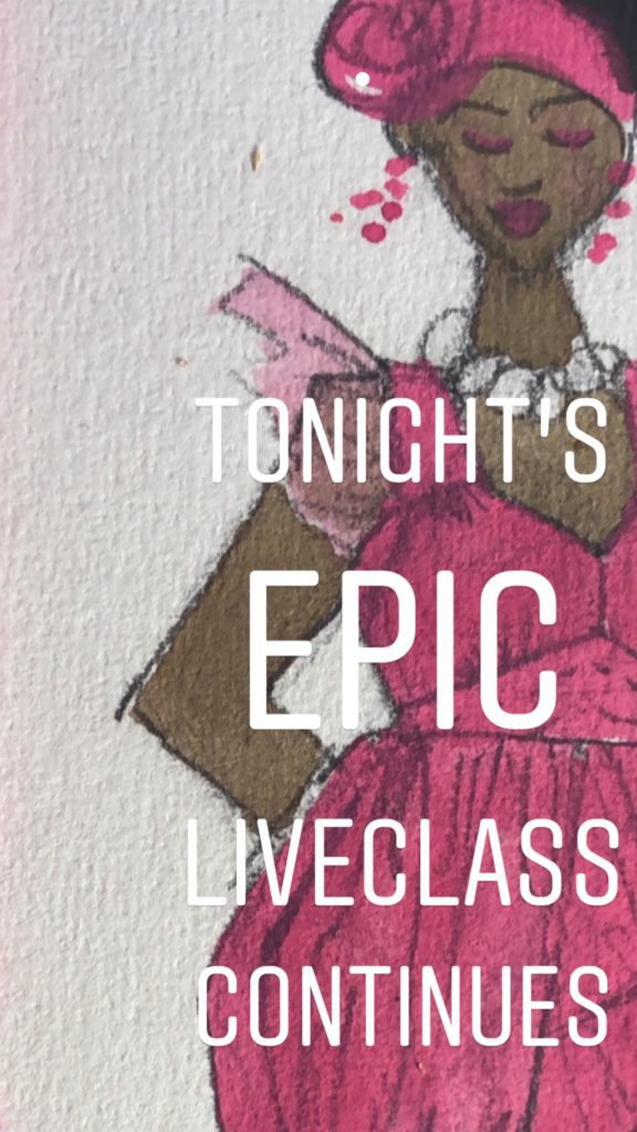 Fashion Illustration and Designing with Gouache- Masterclass Replay