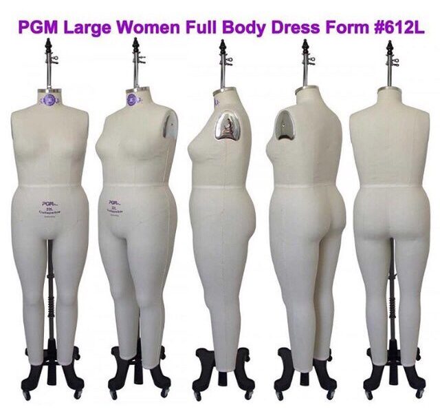 plus size fashion dress form, mannequin, from pgm dress form