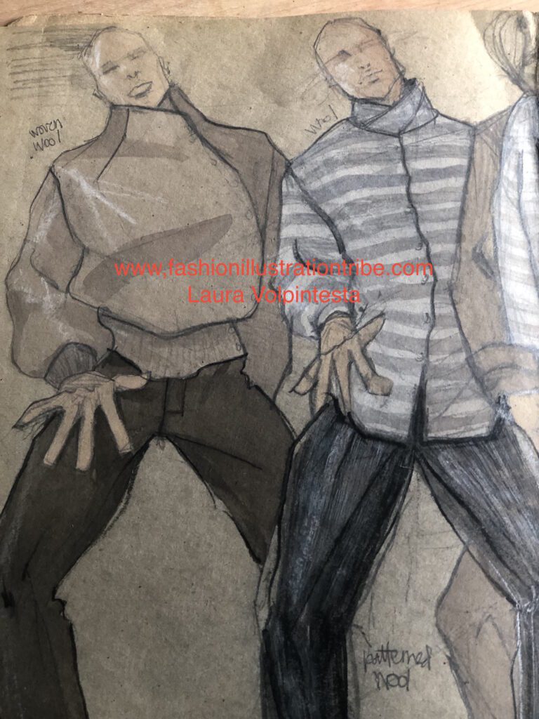 men's fashion design creative sketchbook