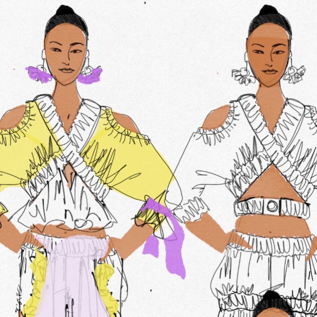 digital fashion croquis book Laura Volpintesta