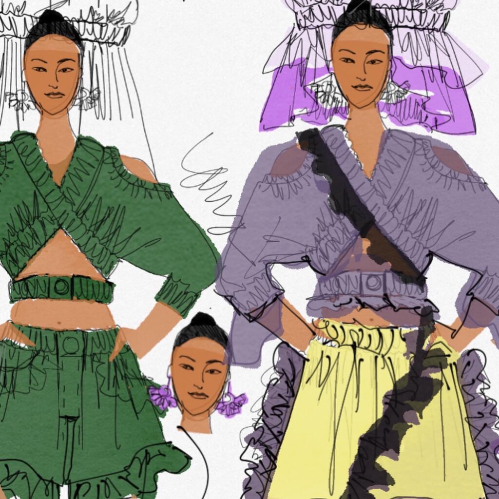 digital fashion croquis book Laura Volpintesta