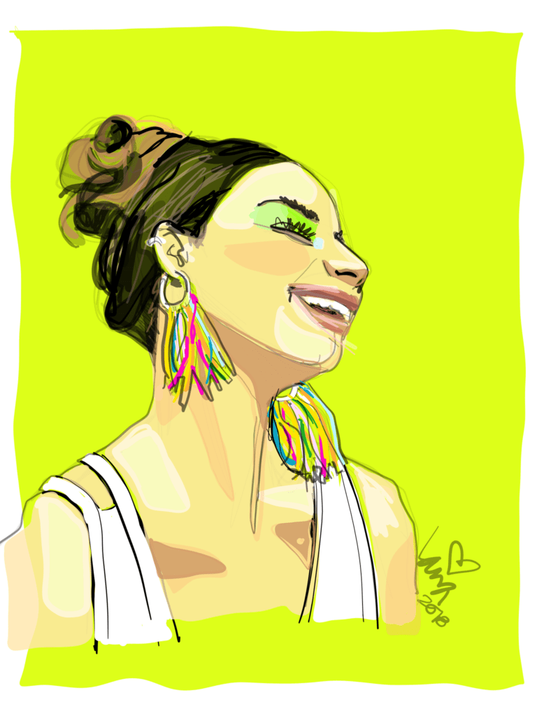 Brazilian Carnaval Fashion Illustration by Laura Volpintesta