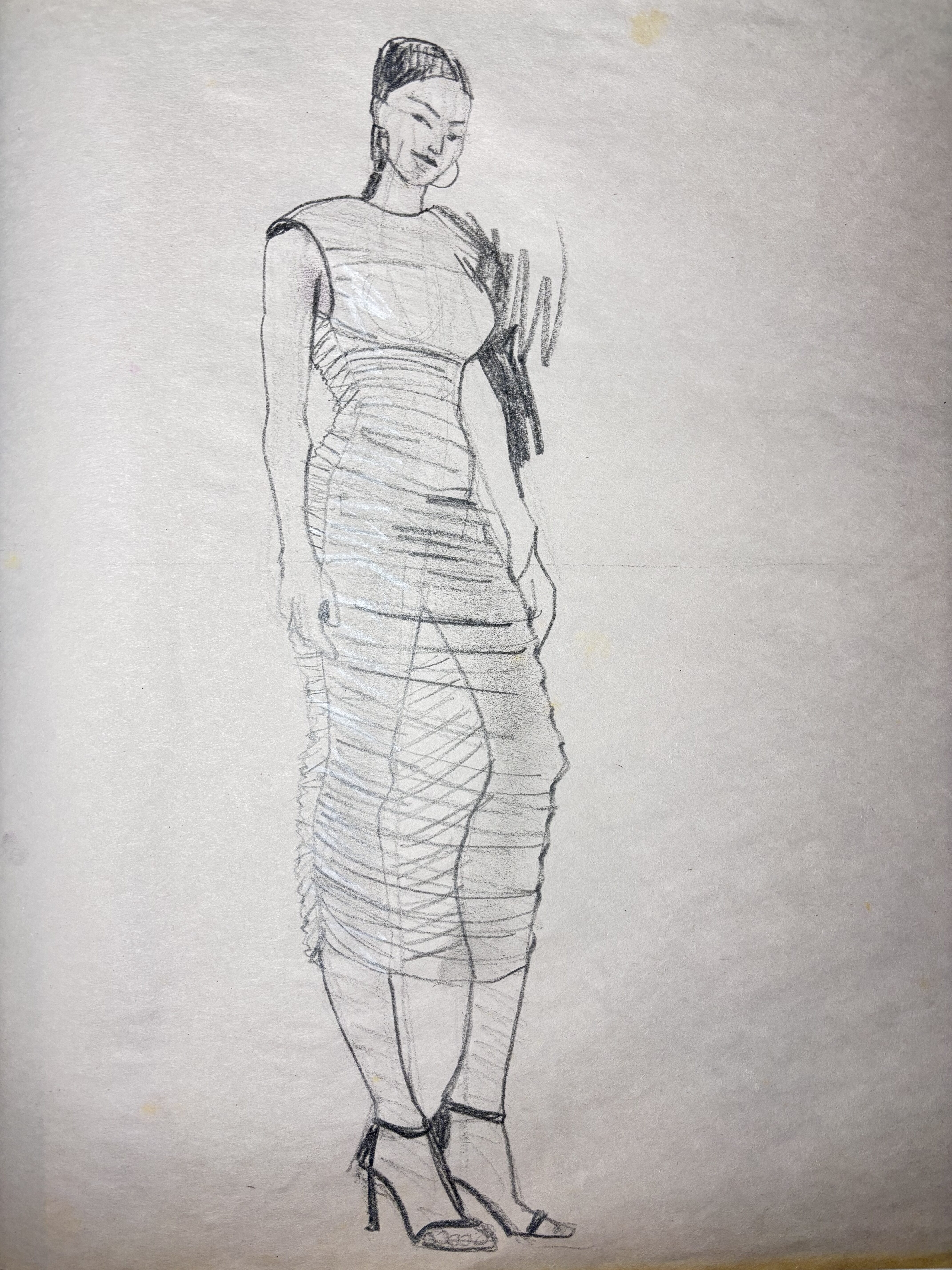fashion figure drawing with dress Indian Dress Design Sketches and Illustrations