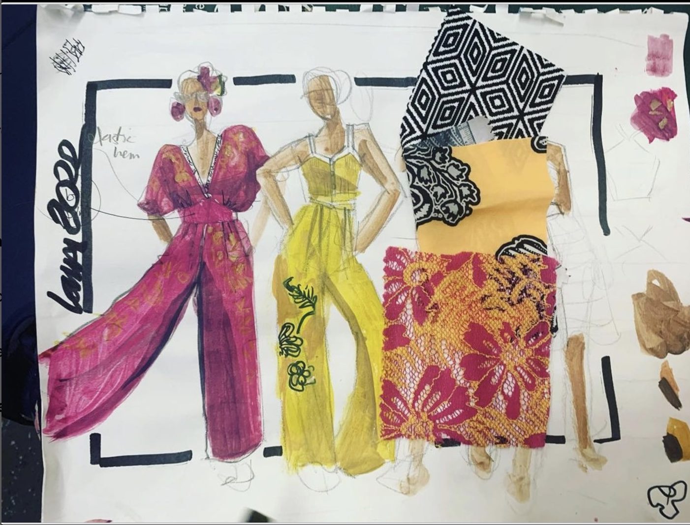 Learning and Using Fashion Fabrics for Design and Sketches